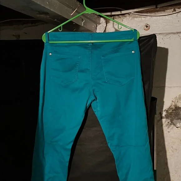 Teal Skinny Jeans - Picture 2 of 3